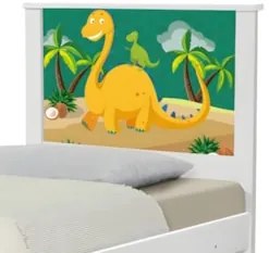 Cama Solteiro Infantil Para Colchão 188x88cm Dinossauro K06 - Mpozenat