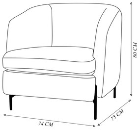 Poltrona Decorativa Sala de Estar Salem Pés Metálicos Bouclê Rústico Azul Aquamarine G92 - Gran Belo