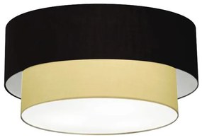 Plafon Para Banheiro Cilíndrico SB-3017 Cúpula Cor Preto Bege