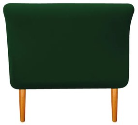 Recamier Estofado Ari 100 cm Solteiro Suede Verde - ADJ Decor