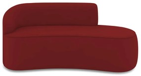 Sofá 3 Lugares Orgânico 180 cm Morgan Veludo Marsala