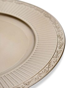 Sousplat Redondo Decorativo Natalino Champanhe 33x33x33 cm D'Rossi