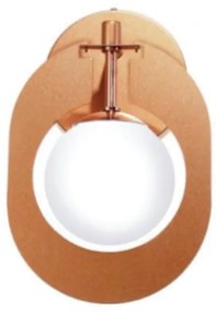 Arandela Globo Corte Laiser 16X13X26Cm Metal E Globo Ø10Cm 01Xg9 |Old... (CHAMPANHE / DOURADO BRILHO, FOSCO (BRANCO))