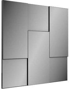 Quadro Espelho Escala Pequeno 90cm (LARG) cor Preto Brilho - 52889 Sun House