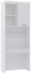 Escrivaninha Bancada Estudo Modulada 90cm Taiga Branco L01 - Mpozenato