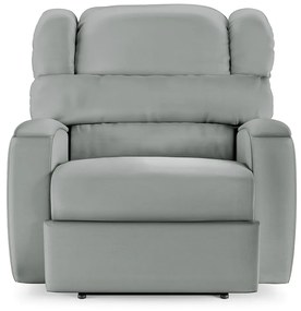 Poltrona do Papai Sala de Cinema Reclinável Kylie Power Elétrica Massagem USB PU Cinza G23