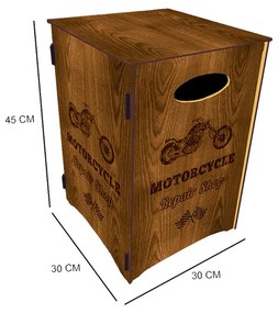 Caixa Organizadora Tema Moto 45x30 cm - D'Rossi