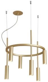 Pendente Platinum Circular Ø40X44,5Cm 6Xmr11 - Usina 16931/40 (BT - Branco Texturizado)