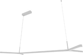 Pendente Led Aluminio Acrilico 26,6W 3000K Fit15 - BRANCO