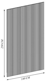 Painel Decorativo Ripado para Parede Mahalo 140x250 MDP Nature G77 - Gran Belo