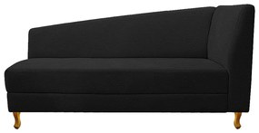 Recamier Valéria 185cm Lado Esquerdo Corano Preto - ADJ Decor