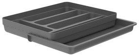 Organizador De Talheres Com Extensor Logic - Chumbo