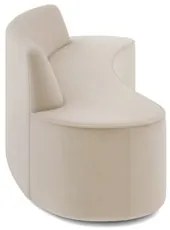 Sofá 3 Lugares para Sala de Estar Living 210cm Koane D06 Veludo Creme