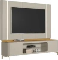 Painel TV 75 Pol e Rack Bancada 239cm Martan Tauari/Off Flex L06 - Mpo