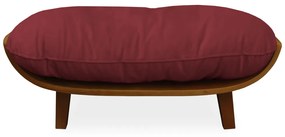 Cama Pet Costela para Cães e Gatos Almofadada Suede Bordo
