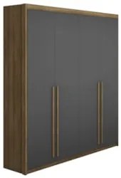 Guarda Roupa Solteiro 4 Portas 183cm Dubai Nature/Alasca - Vila Ri
