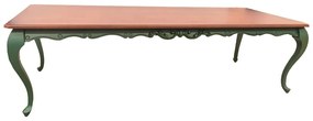 Mesa de Jantar Lavanda - 8 Lugares - 2,16m - Verde Oliva c/ Tampo Freijó Provençal Kleiner