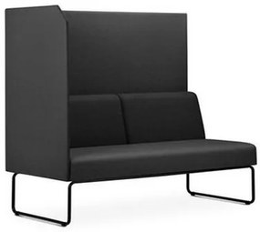 Sofa Privativo Pix com Lateral Direita Aberta Assento Crepe Base Aco Preto - 54982 Sun House