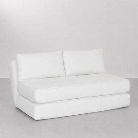 Sofá Cama Dobra Casal Mix Bege