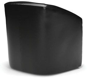 Poltrona Decorativa Base Giratória Stella Max Sintético PU D03 - D'Rossi - Preto