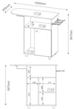 Balcão Tábua de Passar 01 Porta TP3010 Branco - Tecno Mobili