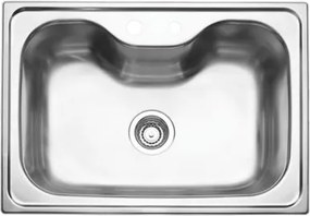 Cuba Tramontina Morgana Undermount 69 x 49 cm em Aço Inox Acetinado com Válvula OUTLET