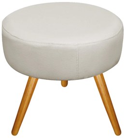 Kit 02 Puffs Sofia Palito Mel Suede Bege - ADJ Decor