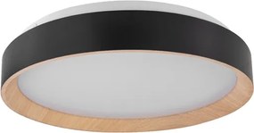 Plafon Led De Sobrepor Alumínio 24w 3000k Eve - PRETO