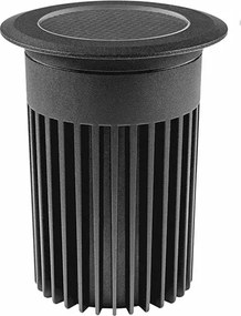 Embutido De Solo Led Aluminio Preto Ip67 18W 800Lm 3000K