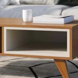 Mesa de Centro Para Sala Ripada Leo Freijó/Off White Matte C05 - Mpoze