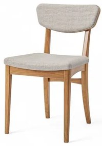 Cadeira Jade Estrutura Champagne Tecido Bege Claro - 76841 Sun House