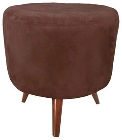 PUFF BANQUETA DECORATIVA DORA REDONDO SU - Marrom