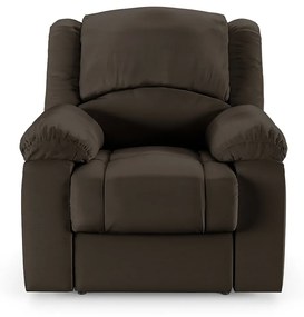 Poltrona do Papai Reclinável Sala de Cinema Madrid Power Elétrica Massagem USB PU Marrom  G23