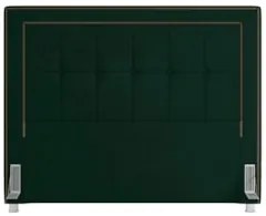 Cabeceira Cama Box Casal King 195cm Paolla Z37 Veludo Verde Musgo - Mp