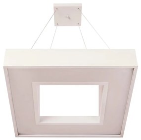Pendente Meg 36X36Cm Led 24,4W Bivolt / Base Vazada | Usina 19032/36 (OC-M Ocre Metálico, 3000k)