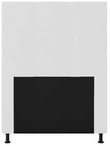 Cabeceira Stambul Para Cama Box Solteiro 90 cm Corino M11 - D'Rossi - Branco