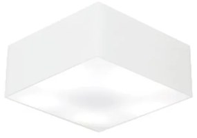 Plafon Para Banheiro Quadrado SB-3000 Cúpula Cor Branco