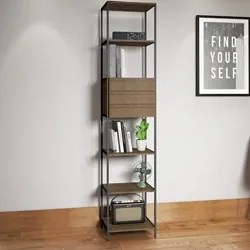 Estante Livreiro Steel Quadra 27807 3 Gavetas Vermont Base Preta - Art