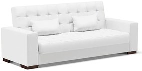 Sofá Cama Casal 3 Lugares 210cm Lisboa Corino  D03 - D'Rossi - Branco