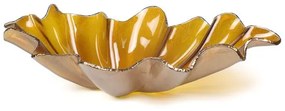 Centro de Mesa Anêmona 88 cm Âmbar com Borda Dourada Regina Medeiros