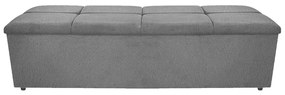 Calçadeira Munique 195 cm King Size Suede Cinza - ADJ Decor