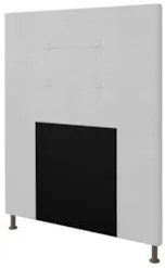 Cabeceira Cama Box Solteiro 90cm Safira Sintético Branco Z51 - Mpozena