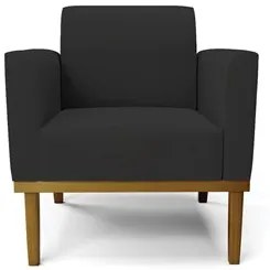 Sofá Namoradeira e 2 Poltronas Base Madeira Castanho Maressa Veludo Pr