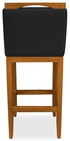 Banqueta Decorativa Elis Veludo Preto