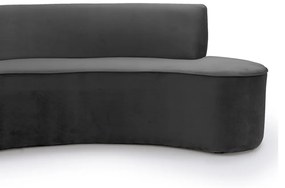 Sofá 4 Lugares Porto D07 230cm para Sala Living Veludo Cinza - D'Rossi