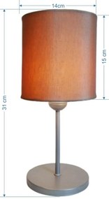 Abajur de cabeceira md-2010cz cúpula em tecido palha