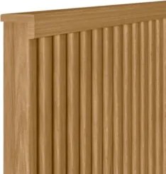 Cabeceira Casal e Queen Painel Ripado 241cm Palmeira Nature L06 - Mpoz