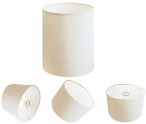 Cúpula Abajur Cilíndrica Cp-8001 Ø13x15cm Branco
