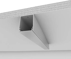 Perfil Sobrepor Aluminio Branco Sem Iluminacao 300Cm Fit40