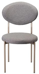 Cadeira Liora Assento Linho Gray Base Gold - 77334 Sun House